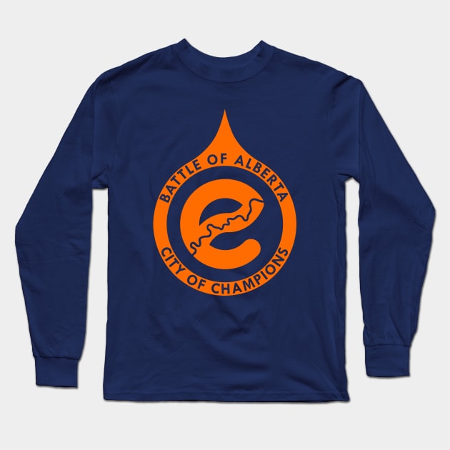 Battle of Alberta Long Sleeve T-Shirt by Edmonton River